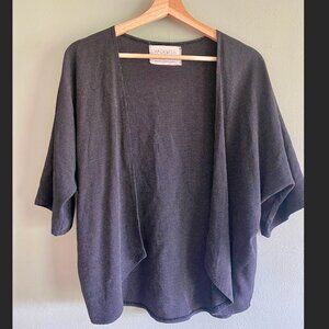 Hackwith Design House Black Shrug Cardigan Black Dahlia